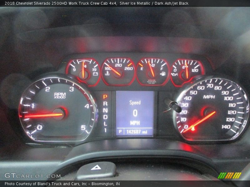 Silver Ice Metallic / Dark Ash/Jet Black 2018 Chevrolet Silverado 2500HD Work Truck Crew Cab 4x4