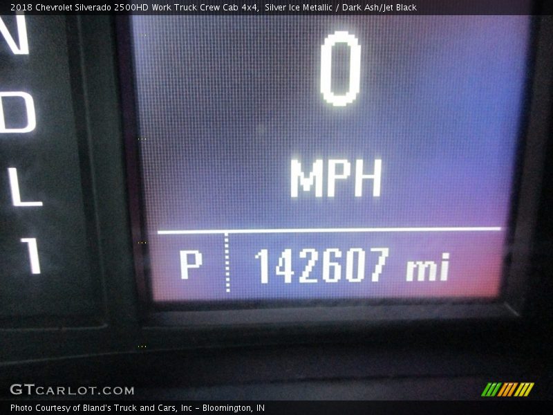 Silver Ice Metallic / Dark Ash/Jet Black 2018 Chevrolet Silverado 2500HD Work Truck Crew Cab 4x4