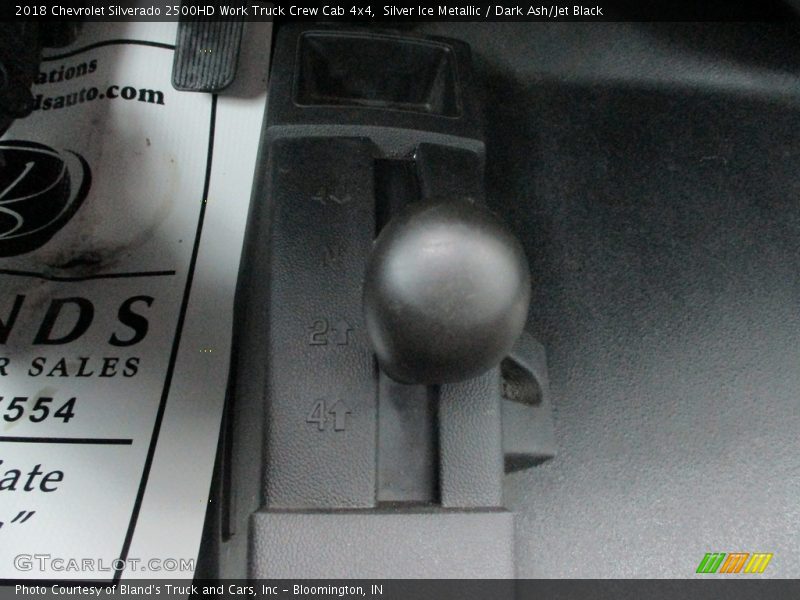 Silver Ice Metallic / Dark Ash/Jet Black 2018 Chevrolet Silverado 2500HD Work Truck Crew Cab 4x4