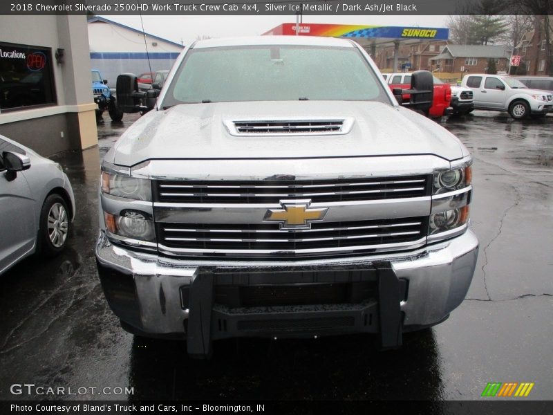 Silver Ice Metallic / Dark Ash/Jet Black 2018 Chevrolet Silverado 2500HD Work Truck Crew Cab 4x4