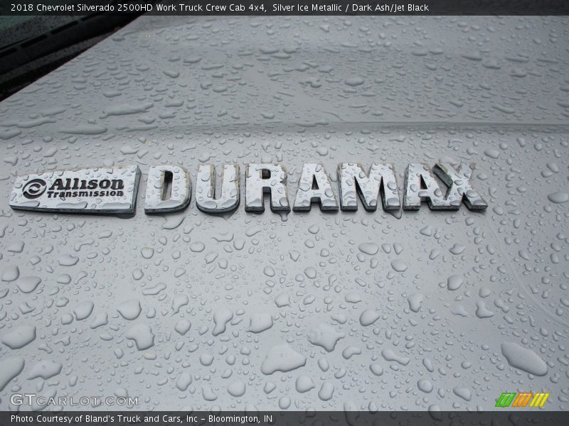 Silver Ice Metallic / Dark Ash/Jet Black 2018 Chevrolet Silverado 2500HD Work Truck Crew Cab 4x4