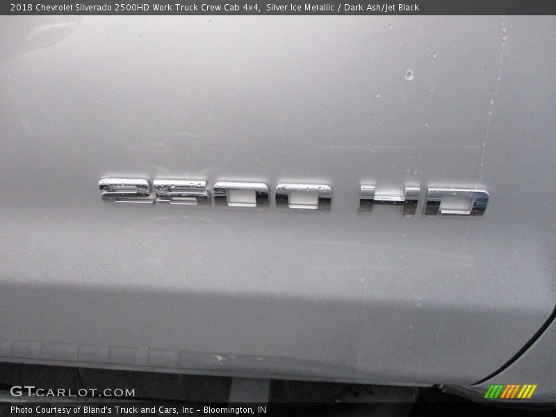 Silver Ice Metallic / Dark Ash/Jet Black 2018 Chevrolet Silverado 2500HD Work Truck Crew Cab 4x4