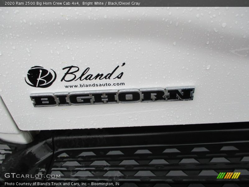 Bright White / Black/Diesel Gray 2020 Ram 2500 Big Horn Crew Cab 4x4