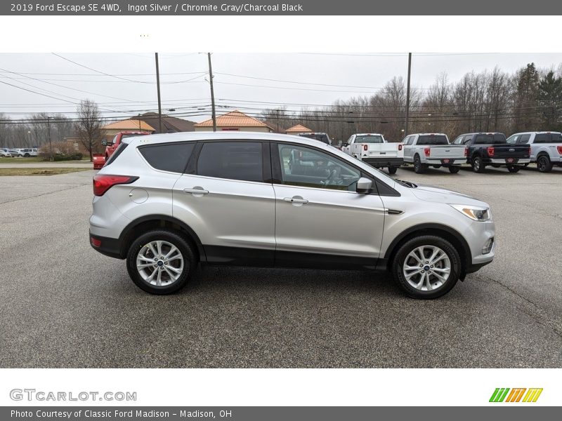 Ingot Silver / Chromite Gray/Charcoal Black 2019 Ford Escape SE 4WD