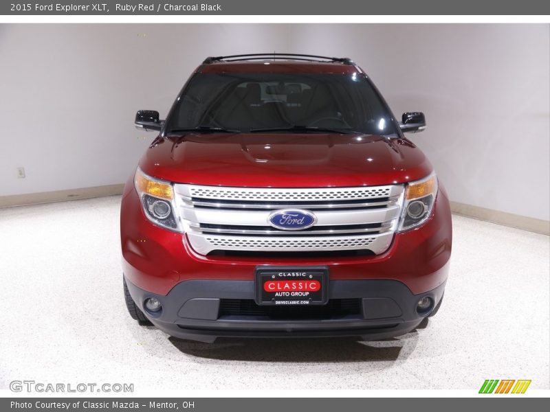 Ruby Red / Charcoal Black 2015 Ford Explorer XLT