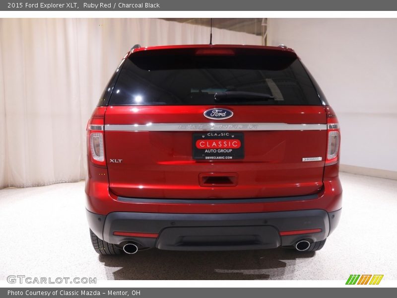 Ruby Red / Charcoal Black 2015 Ford Explorer XLT