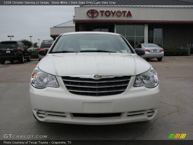 Stone White / Dark Slate Gray/Light Slate Gray 2008 Chrysler Sebring LX Sedan