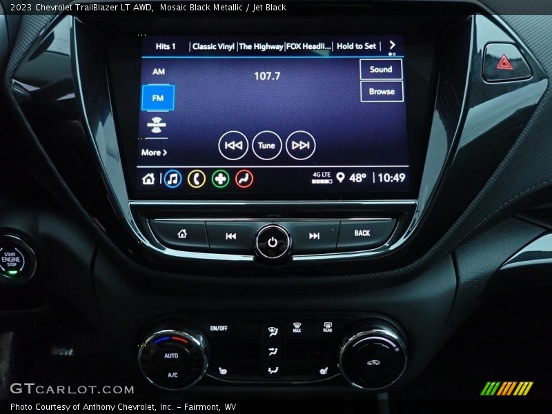 Mosaic Black Metallic / Jet Black 2023 Chevrolet TrailBlazer LT AWD