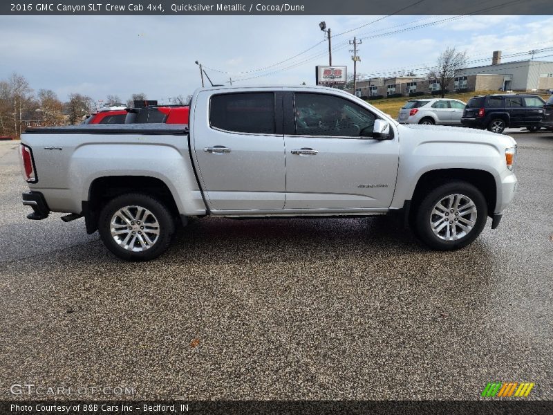Quicksilver Metallic / Cocoa/Dune 2016 GMC Canyon SLT Crew Cab 4x4