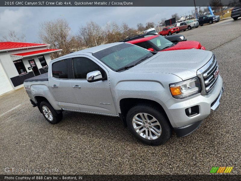 Quicksilver Metallic / Cocoa/Dune 2016 GMC Canyon SLT Crew Cab 4x4