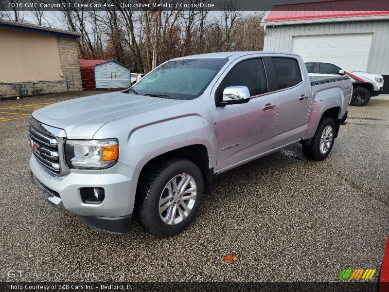 Quicksilver Metallic / Cocoa/Dune 2016 GMC Canyon SLT Crew Cab 4x4