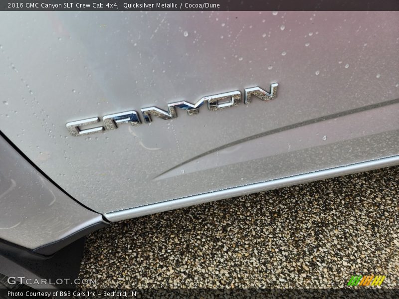 Quicksilver Metallic / Cocoa/Dune 2016 GMC Canyon SLT Crew Cab 4x4