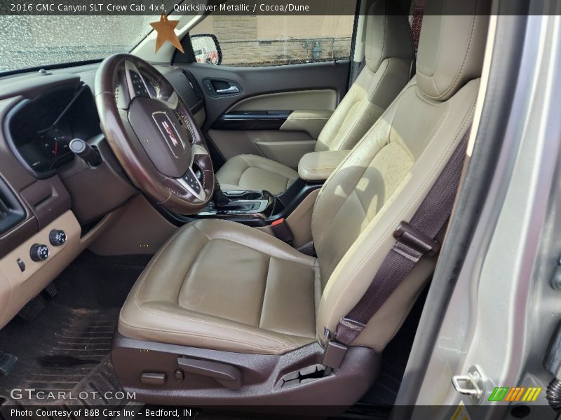 Quicksilver Metallic / Cocoa/Dune 2016 GMC Canyon SLT Crew Cab 4x4