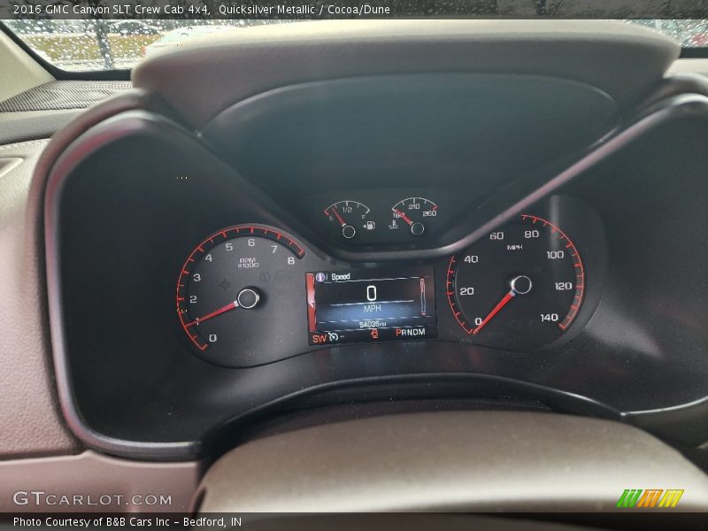 Quicksilver Metallic / Cocoa/Dune 2016 GMC Canyon SLT Crew Cab 4x4