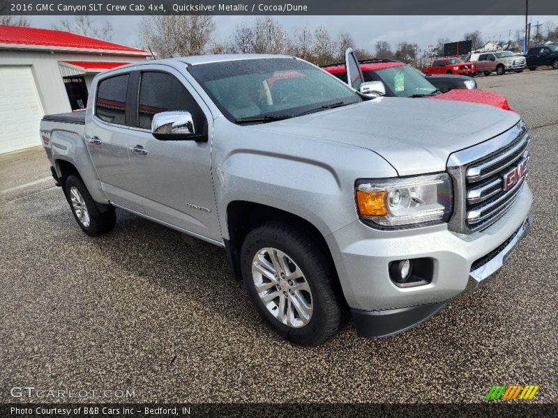 Quicksilver Metallic / Cocoa/Dune 2016 GMC Canyon SLT Crew Cab 4x4
