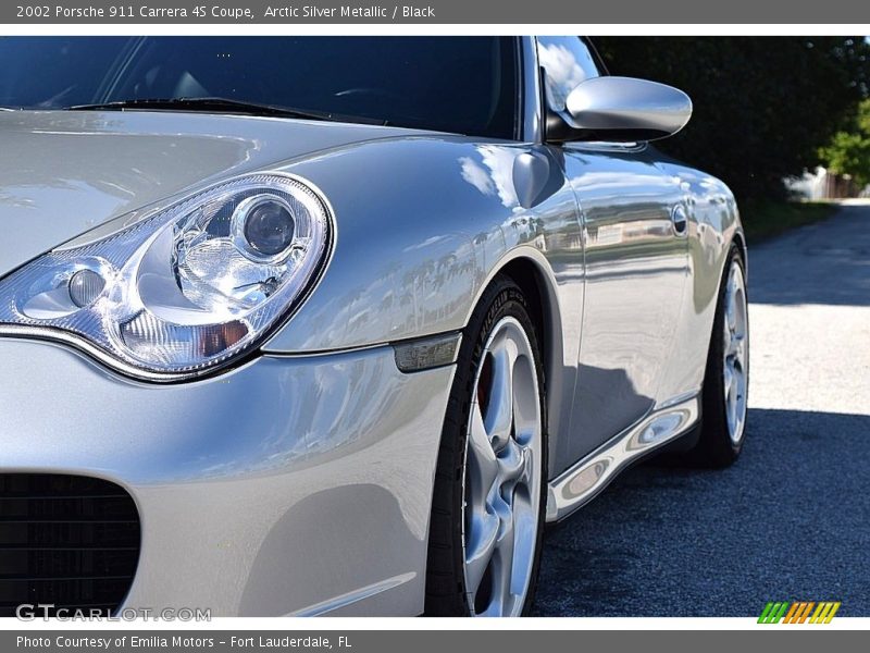 Arctic Silver Metallic / Black 2002 Porsche 911 Carrera 4S Coupe