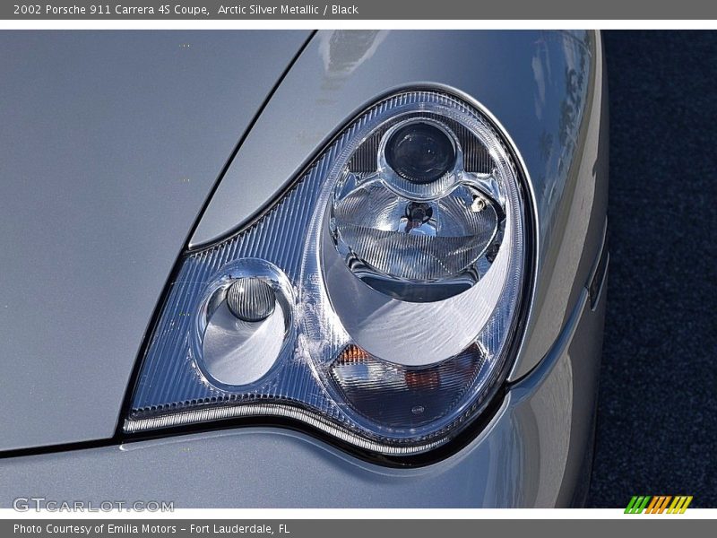 Arctic Silver Metallic / Black 2002 Porsche 911 Carrera 4S Coupe