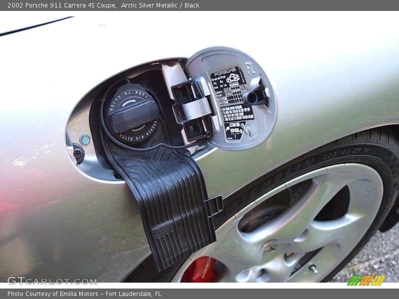 Arctic Silver Metallic / Black 2002 Porsche 911 Carrera 4S Coupe