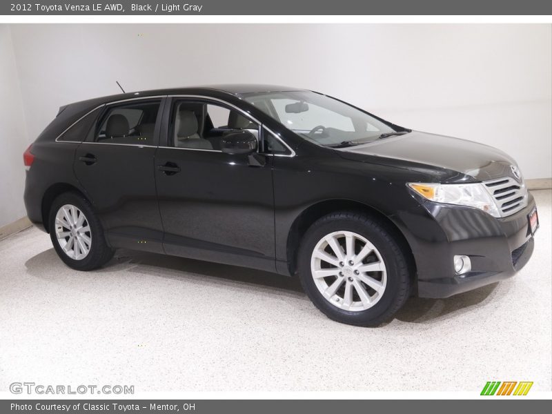 Black / Light Gray 2012 Toyota Venza LE AWD
