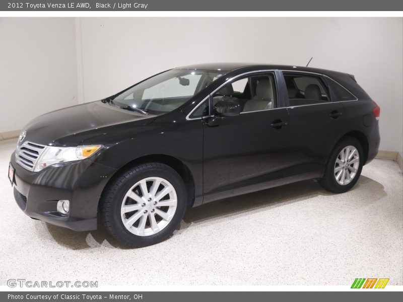 Black / Light Gray 2012 Toyota Venza LE AWD