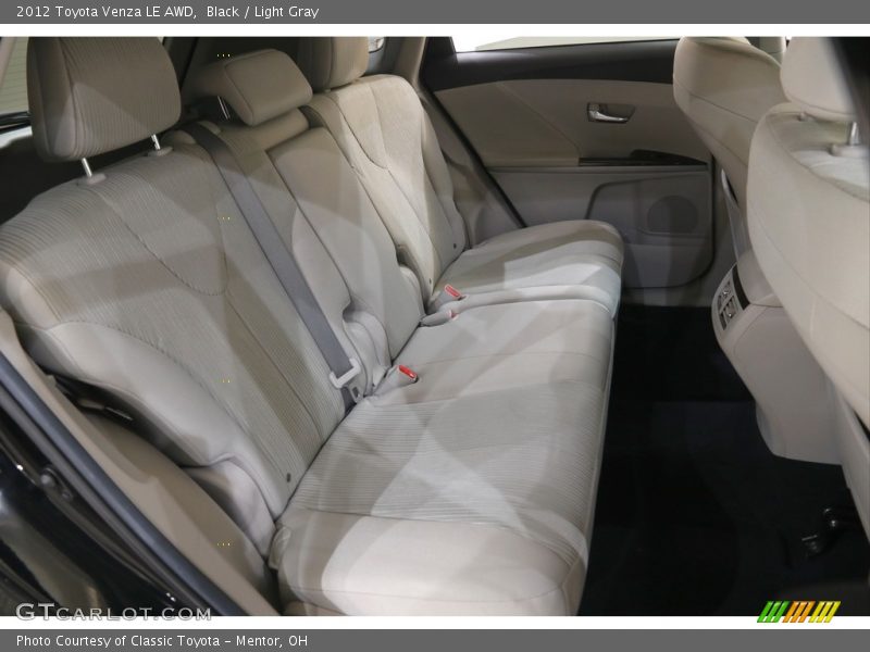 Black / Light Gray 2012 Toyota Venza LE AWD