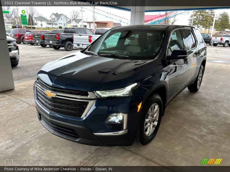 Northsky Blue Metallic / Jet Black/Chai 2023 Chevrolet Traverse LS