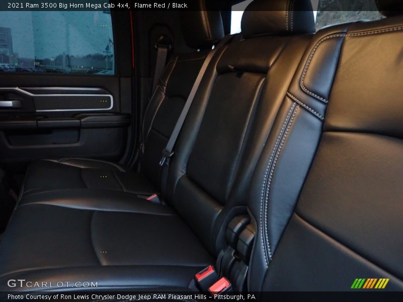 Rear Seat of 2021 3500 Big Horn Mega Cab 4x4