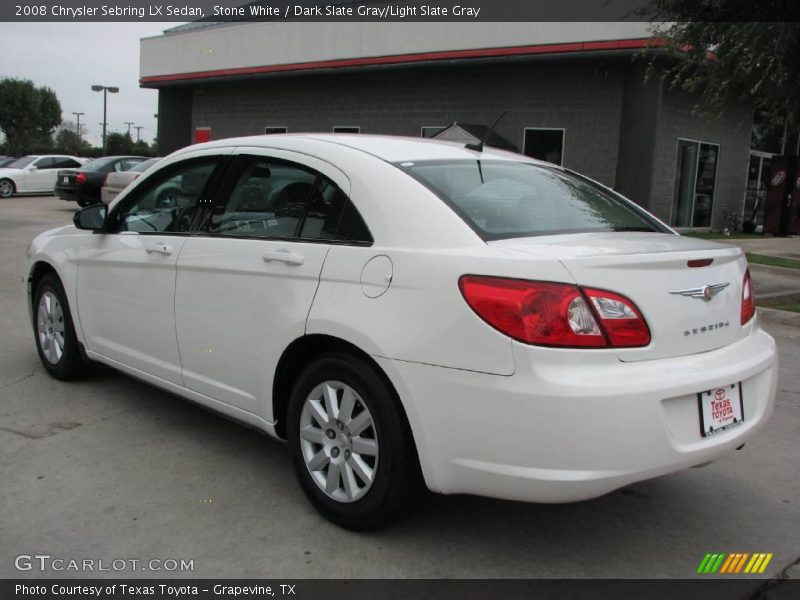 Stone White / Dark Slate Gray/Light Slate Gray 2008 Chrysler Sebring LX Sedan