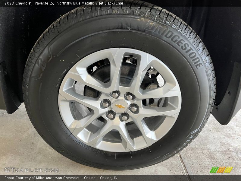 Northsky Blue Metallic / Jet Black/Chai 2023 Chevrolet Traverse LS