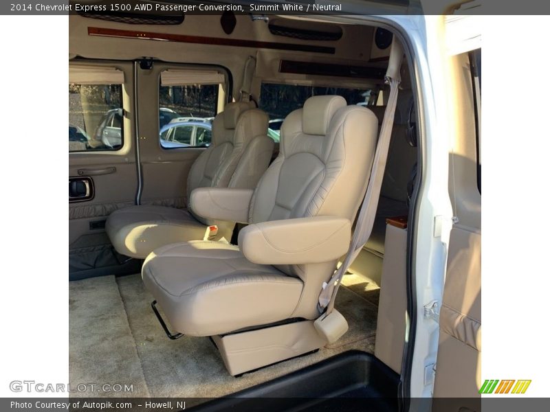 Rear Seat of 2014 Express 1500 AWD Passenger Conversion