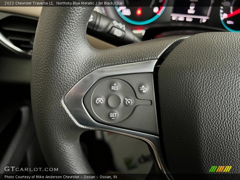 Northsky Blue Metallic / Jet Black/Chai 2023 Chevrolet Traverse LS