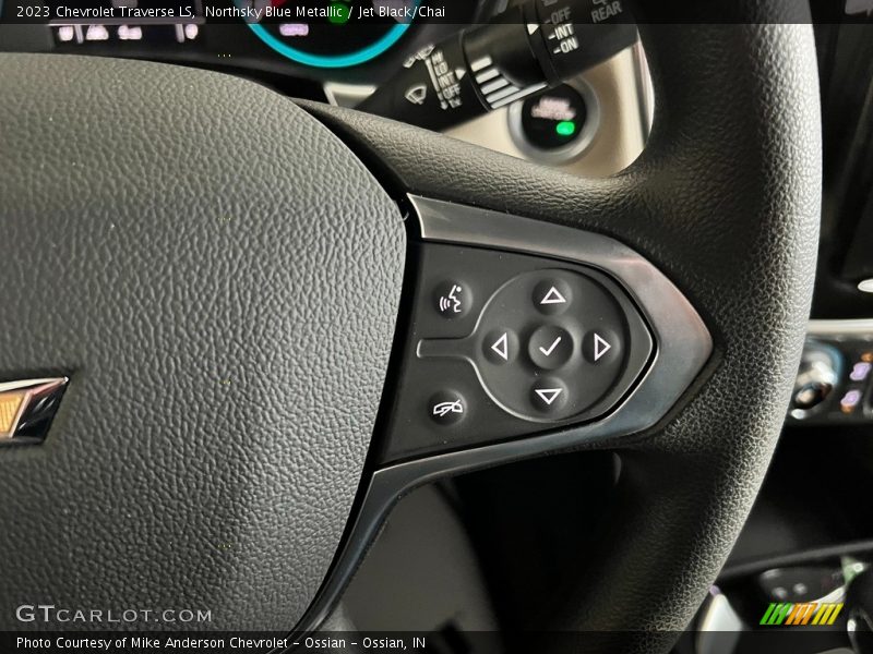 Northsky Blue Metallic / Jet Black/Chai 2023 Chevrolet Traverse LS