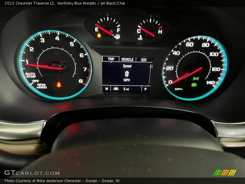 Northsky Blue Metallic / Jet Black/Chai 2023 Chevrolet Traverse LS