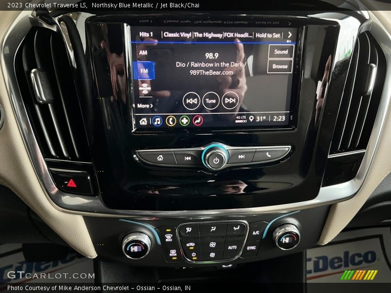 Northsky Blue Metallic / Jet Black/Chai 2023 Chevrolet Traverse LS