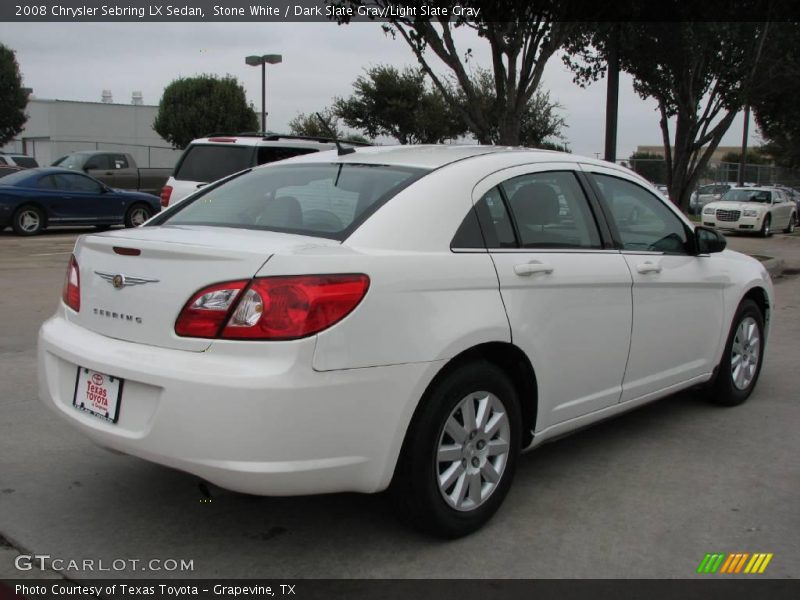 Stone White / Dark Slate Gray/Light Slate Gray 2008 Chrysler Sebring LX Sedan