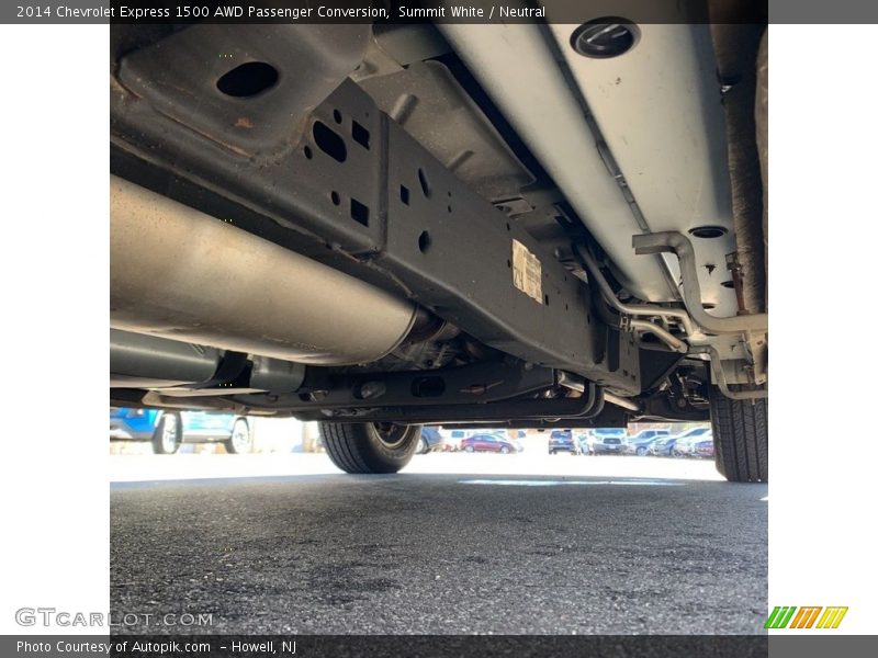 Undercarriage of 2014 Express 1500 AWD Passenger Conversion