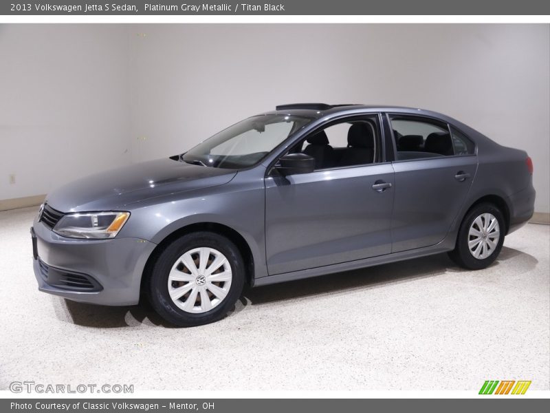Platinum Gray Metallic / Titan Black 2013 Volkswagen Jetta S Sedan