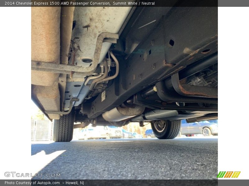 Undercarriage of 2014 Express 1500 AWD Passenger Conversion