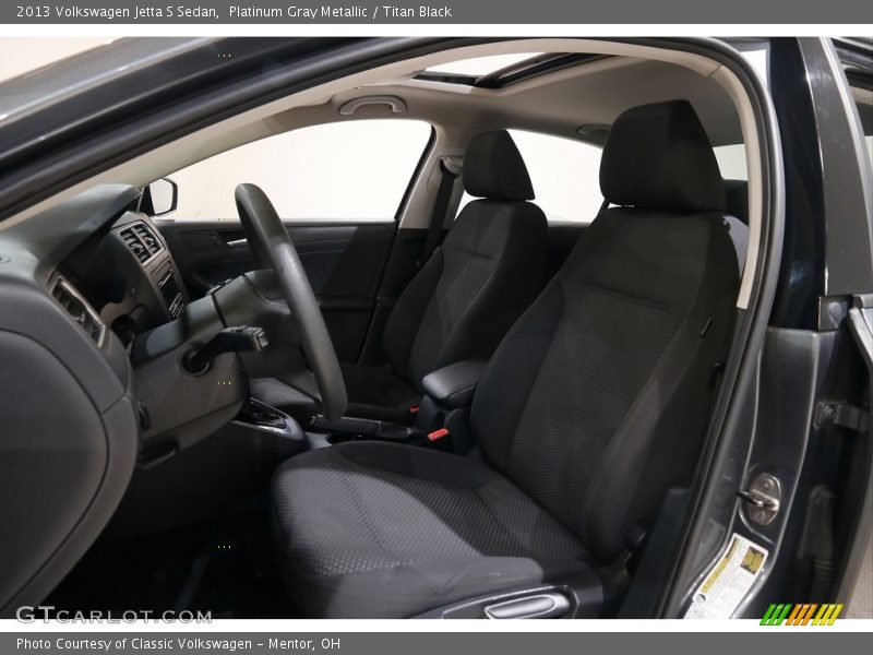 Platinum Gray Metallic / Titan Black 2013 Volkswagen Jetta S Sedan