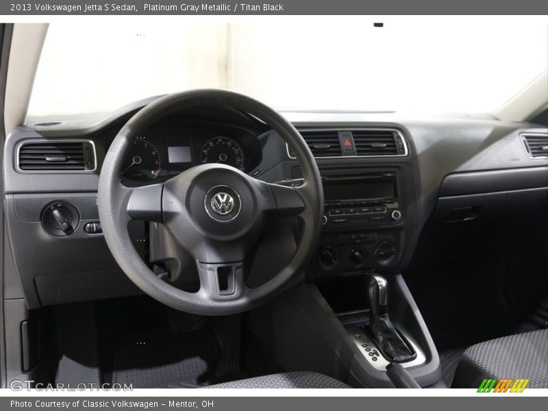 Platinum Gray Metallic / Titan Black 2013 Volkswagen Jetta S Sedan