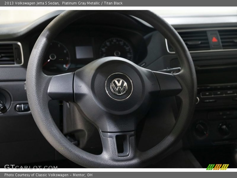 Platinum Gray Metallic / Titan Black 2013 Volkswagen Jetta S Sedan