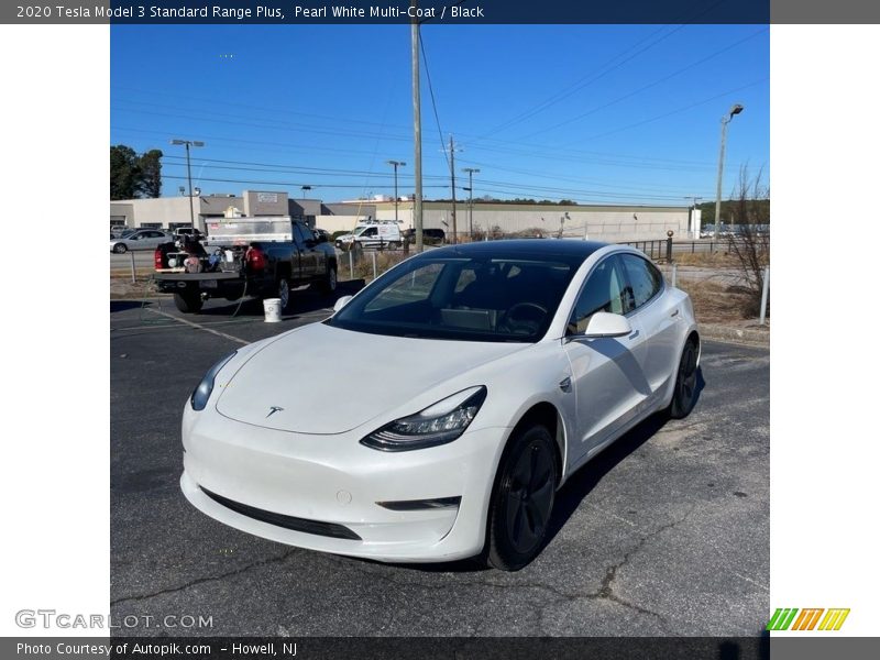 Pearl White Multi-Coat / Black 2020 Tesla Model 3 Standard Range Plus