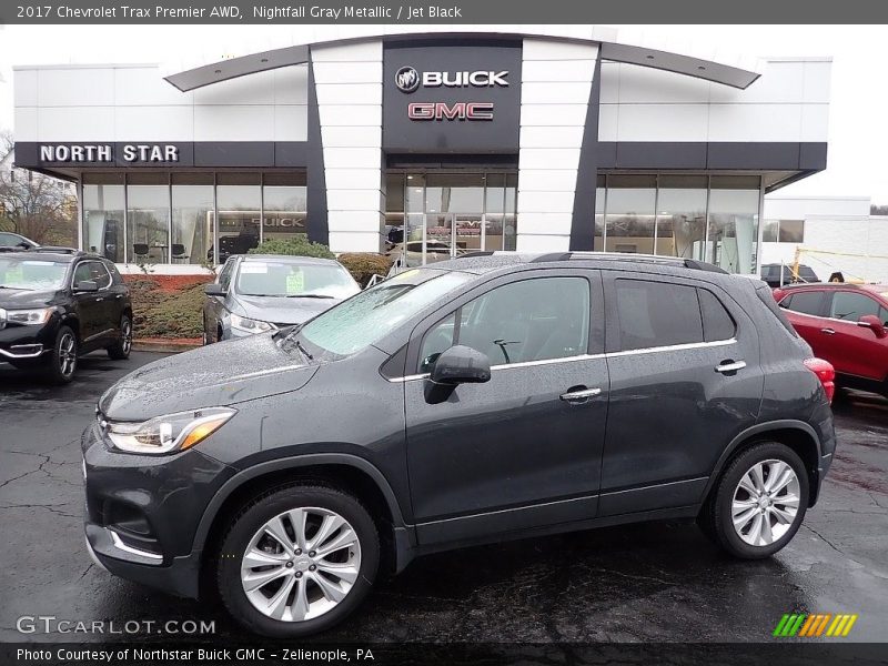 Nightfall Gray Metallic / Jet Black 2017 Chevrolet Trax Premier AWD