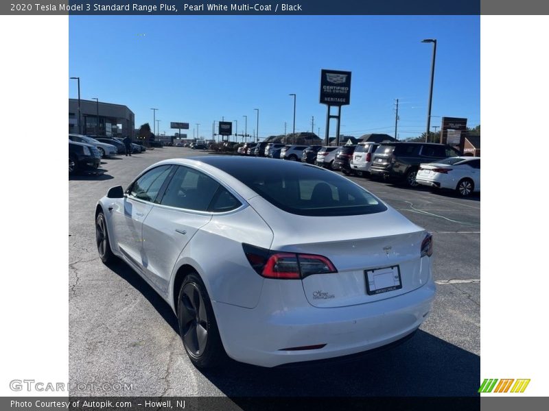 Pearl White Multi-Coat / Black 2020 Tesla Model 3 Standard Range Plus