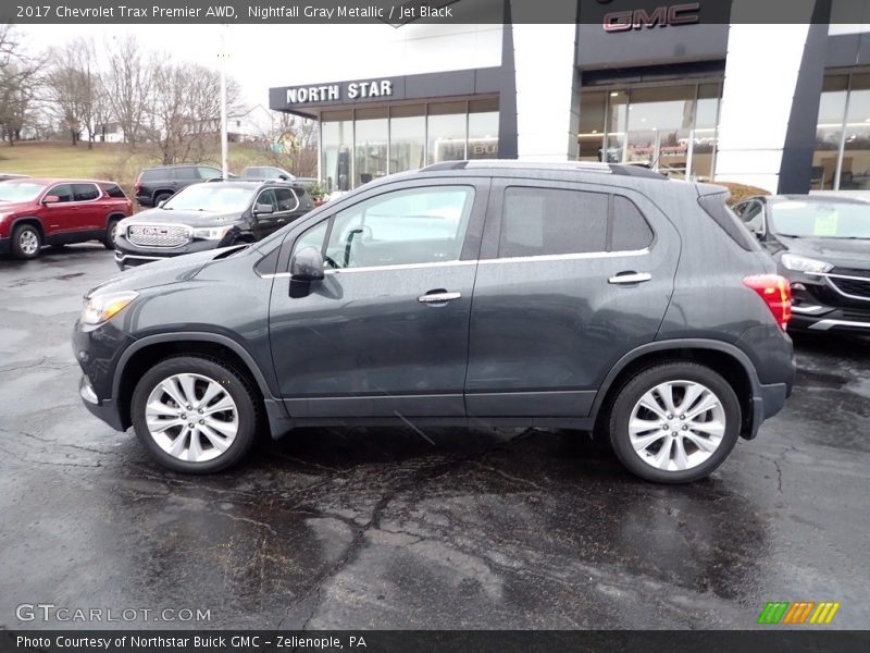 Nightfall Gray Metallic / Jet Black 2017 Chevrolet Trax Premier AWD