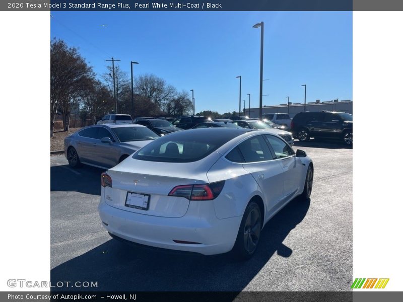 Pearl White Multi-Coat / Black 2020 Tesla Model 3 Standard Range Plus