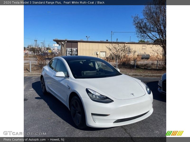 Pearl White Multi-Coat / Black 2020 Tesla Model 3 Standard Range Plus