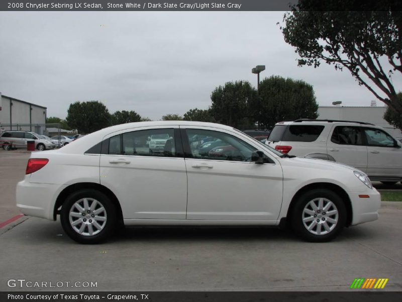 Stone White / Dark Slate Gray/Light Slate Gray 2008 Chrysler Sebring LX Sedan