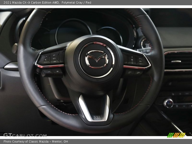 Polymetal Gray / Red 2021 Mazda CX-9 Carbon Edition AWD