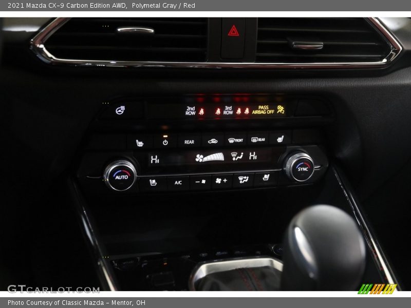 Polymetal Gray / Red 2021 Mazda CX-9 Carbon Edition AWD